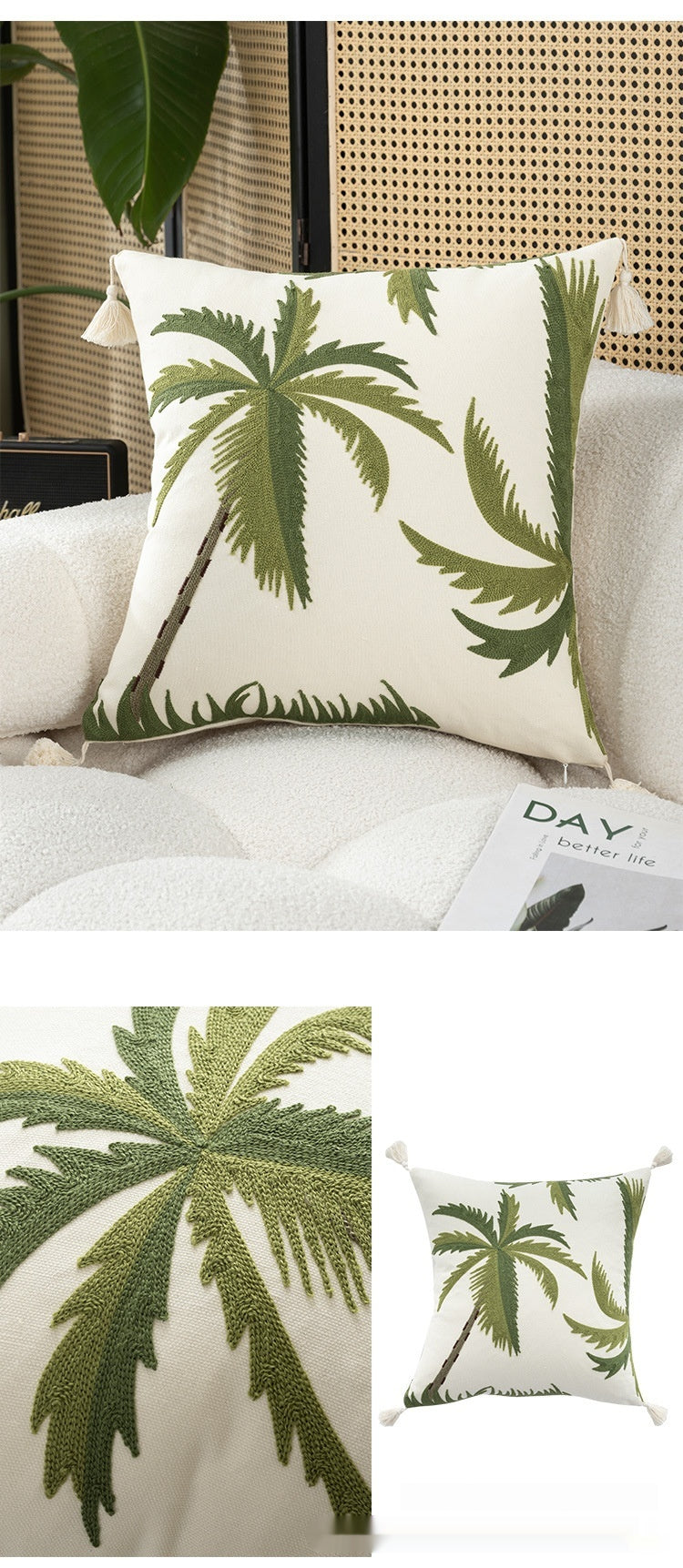 Embroidery Cushion Cover